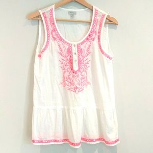 White Blouse Cotton with Embroidery